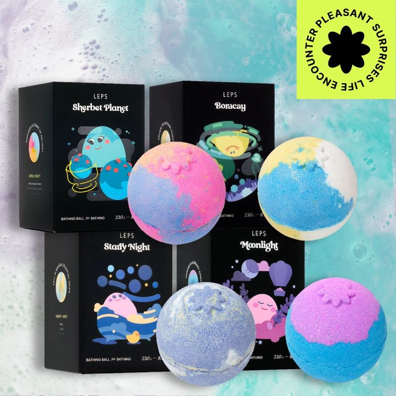 Bubble Bath Bomb Set 4EA
